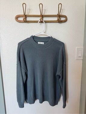 Hollister Crewneck Sweater in Slate Blue
